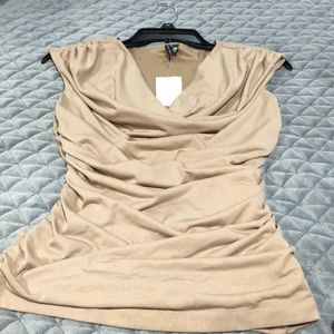 Love Haight Woman’s Sparkly Gold Dress Shirt